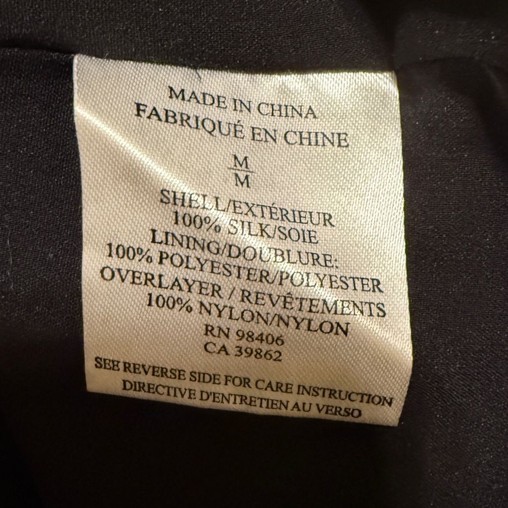 Black/White Size Medium 3-Layer Patterned Theory … - image 3